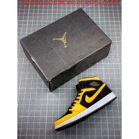 2023 Original J 1 Mid Reverse New Love Black Yellow Basketball shoes Mens Shoes Womens Shoes(gift) Sports Shoes