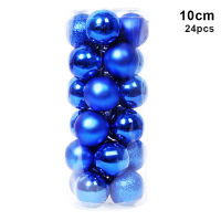 24Pcs Christmas Ball Ornaments Shatterproof Christmas Tree Balls Decorations Baubles Set