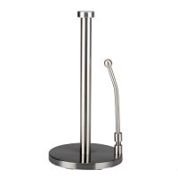 831B Simple Tear Paper Towel Holder Stand Standing Paper Towel Holder Countertop for Kitchen Bedroom Bathroom Weighted Base