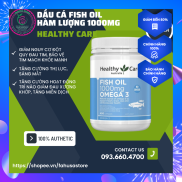 Dầu cá tự nhiên Fish Oil Omega 3 Healthy care hỗ trợ xương khớp sáng mắt