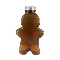 Aolaa น่ารัก Gingerbread Man ดื่มถ้วย Shaker ดื่มขวดนมชาขวดน้ำ