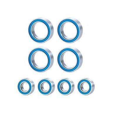 8PCS Rubber Sealed Ball Bearing Kit for 1/16 E- Slash Summit RC Car Upgrades Parts Accessories