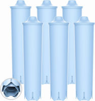 EcoAqua Replacement Filter, Compatible with Jura Clearyl/Claris Blue Capresso Clearyl Coffee Machine Water Filter, Pack of 6