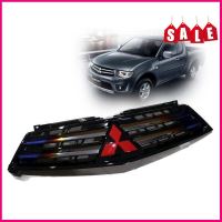 หน้ากระจัง กระจังหน้า Mitsubishi Triton ราคาถูก สีไทเทเงินมีโลโก้โครเมี่ยมสำหรับมิตซูบิชิ TRITON 2009-2012 คุณภาพดี งานตัวเทพ