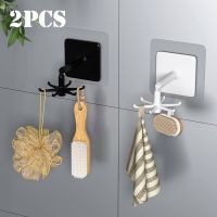 1/2PCS Kitchen Hook Multi-Purpose Hooks 360 Degrees Rotated Rotatable Rack For Organizer and Storage Spoon Hanger Accessories Bathroom Counter Storage