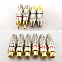 Gold plated RCA male Female Jack Plug Connector Audio Video Adapter rca Female male Convertor for Coaxial Cable D1AG