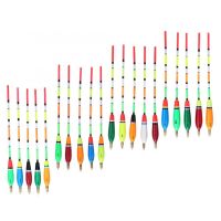 ♚☁ 5Pcs/Lot Fishing Floats Set Buoy Bobber Fishing Light Stick Floats Fluctuate Mix Size Color float buoy For Fishing Accessories