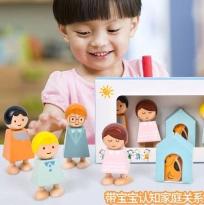 Family wooden doll ตุ๊กตาไม้ สุดน่ารัก มาครบทีมแบบแฟมิลี่ 👨‍👩‍👧‍👦ให้หนูๆได้เล่นสนุก