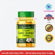 Tinh chất tỏi Odorless Garlic Extract 1.000mg 100 viên của Puritan s Pride