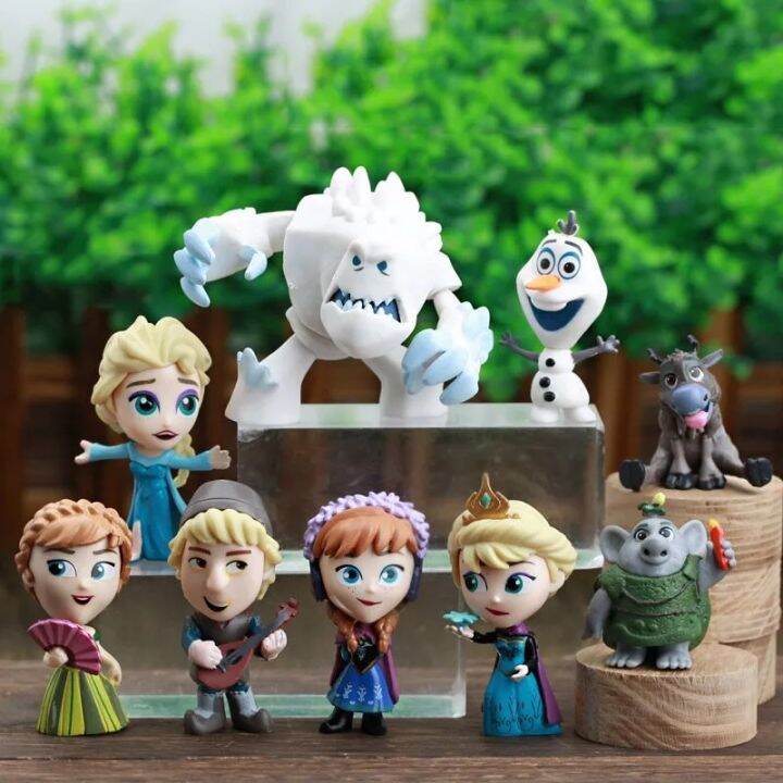 ToyStory 49cm 9pcs/Lot Disneys Frozen 2 Snow Queen Elsa Anna PVC