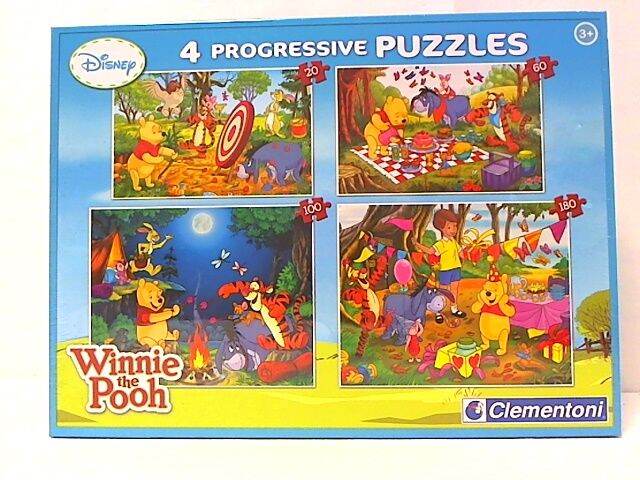 Clementoni 4 Progressive Puzzle Winnie the Pooh 20+60+100+180 | Lazada PH