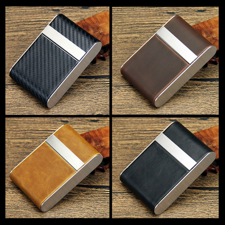 thin-cegarette-casing-portable-water-proof-storage-boxes-filp-lid-20-thick-ciggarete-holder-carbon-fiber-design