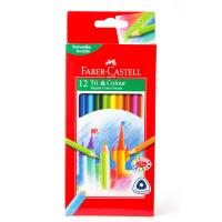 ดินสอสีไม้ 12 สี ด้ามสามเหลี่ยม Faber-Castell รุ่น 115853