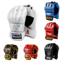 Muay Thai Boxing Gloves MMA Sanda Martial Half Finger Glove 2022 Women Men Adult Fight Sandbag Training Mitts Luva De Boxe