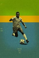 โปสเตอร์ Pele เปเล่ Brazil Poster โปสเตอร์ฟุตบอล โปสเตอร์ขนาดใหญ่ วินเทจ Wall Decor ของแต่งบ้าน ของแต่งห้อง โปสเตอร์ติดผนัง โปสเตอร์ติดห้อง 77poster