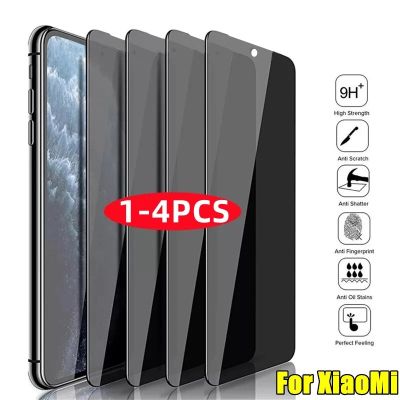 1 4Pcs Privacy Screen Protectors For Poco X3 X4 M3 Pro F3 GT Anti spy Glass For Xiaomi Redmi Note 7 8 11 9 9A 9C 10 Pro 9S 10S