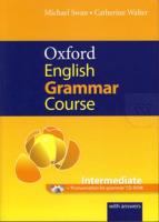 Bundanjai (หนังสือภาษา) Oxford English Grammar Course Intermediate Answers CD ROM (P)