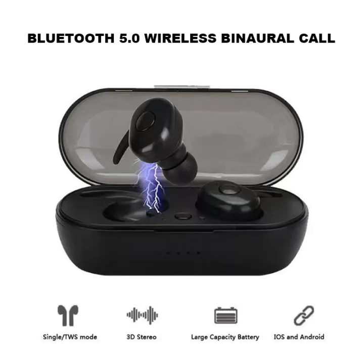 Y30 Wireless Bluetooth Headphones With Charging Case In Ear Headset