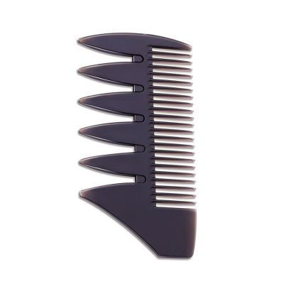 Oil Comb Men Hairdressing Gray Wide Teeth Comb Pp Head Styling Handle Grip