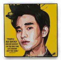 Kim Soo Hyun #1 คิมซูฮยอน นักแสดง เกาหลี Korea รูปภาพ​ติดผนัง pop art พร้อมกรอบและที่แขวน กรอบรูป คำคม แต่งบ้าน ของขวัญ รูปภาพ โปสเตอร์