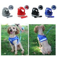 Pet Harness For Small Medium Dog Chihuahua Bulldog Pet Reflective Vest Walking Lead with Leash Safety Cat Harnesses Pet Supplies