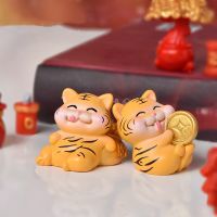 2023 Home Decor New Year Diy Statues Garden Ornament Figurine Tiger Miniature Micro Landscaping Resin Crafts Accessories