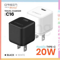 Orsen by Eloop C16 หัวชาร์จเร็ว PD 20W Type-C Adapter ชาร์จเร็ว ชาร์จได้ทั้ง มือถือ แท็ปเล็ต มีระบบตัดไฟอัตโนมัติ