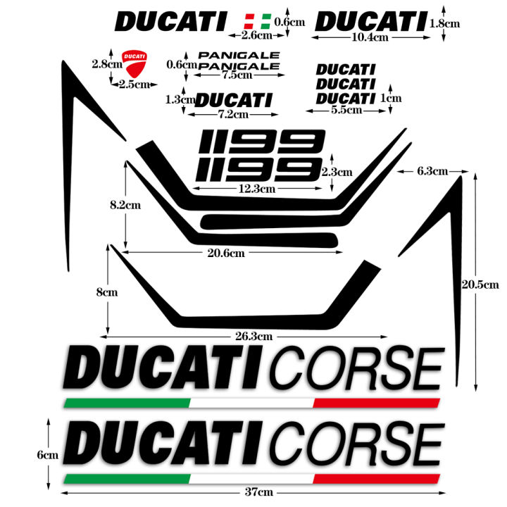 duckati-สติกเกอร์สะท้อนแสงหมวกกันน็อคตกแต่งแฟริ่งสำหรับ-ducati-848-959ปี1098-s-1198-899ดัดแปลงตกแต่งขนาดใหญ่สไตล์ใหม่