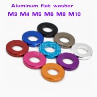 10pcs/lot M3 M4 M5 M6 M8 M10 colourful Anodized aluminum flat  Washers Gasket for RC part Printing Stamping