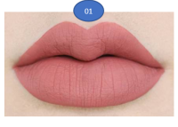 hello Lips เบอร์ 01 = สีชมพูพีช