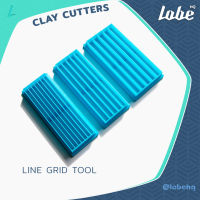 Checkerboard Line Grid Clay Cutter/แม่พิมพ์กดดินโพลิเมอร์สำหรับตัดดินเส้นตารางหมากรุก