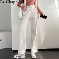 Show Thin Wide-Legged Pants Corduroy Tall Waist Loose More Female Qiu Dong With Velvet Chenille Leisure Trousers