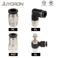 1Pcs High Quality PC/PCF/SL/PL Pneumatic Air Connector 4mm 6mm 8mm Thread 1/8" 1/4 3/8 1/2" BSP Female Hose Fittings Hand Tool Parts Accessories