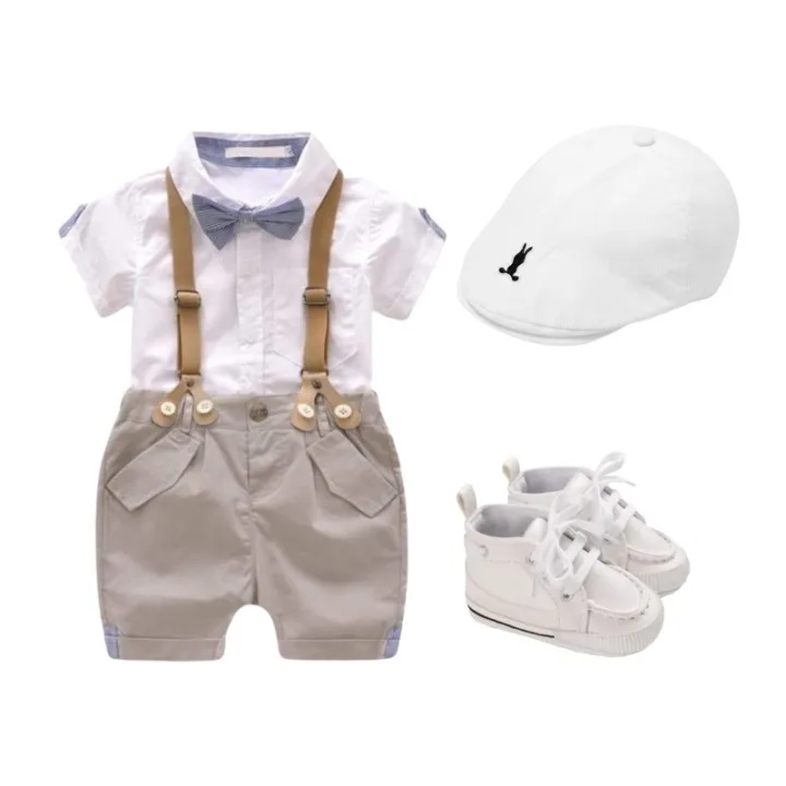 ☀baby boys baptism christening outfit formal white suit attire Lazada PH