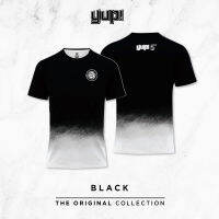 YUP! - RUNNING SHIRT ? BLACK- THE ORIGINAL ? เสื้อวิ่ง เสื้อกีฬา ระบายอากาศดี คอลเลคชั้นใหม่ !! - จำนวนจำกัด