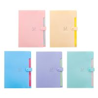 Accordion File 5 Pocket Expanding File Folder with Labels Plastic Monthly Receipt Document Portable