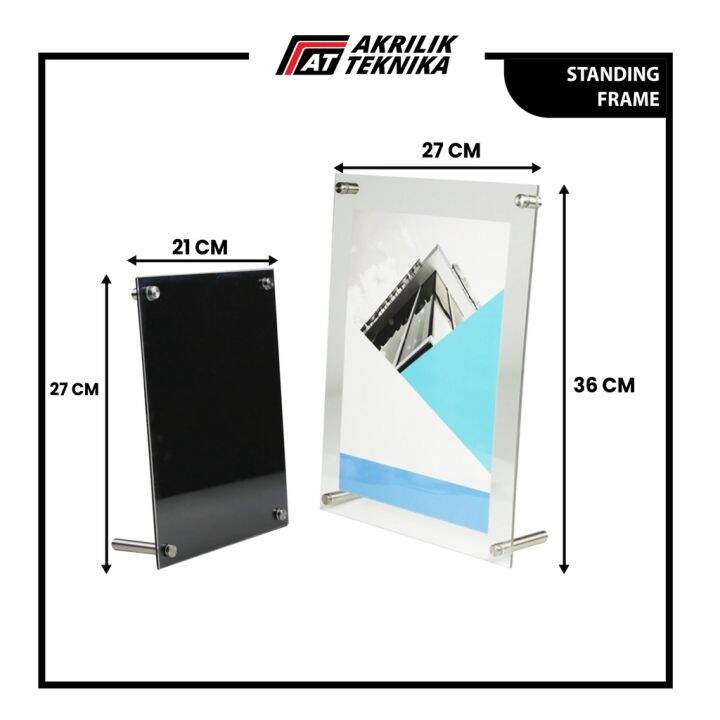 Standing Frame Poster Foto Brosur Akrilik Acrylic Lazada Indonesia