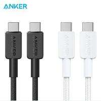 Anker 322 USB-C USB-C แบบ Type-C ถึง C สายเคเบิลข้อมูล Android 60WPD สำหรับคอมพิวเตอร์ Apple Mac ที่ชาร์จเร็ว A81F5