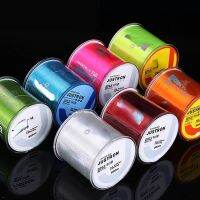 500M Fishing Line Justron Nylon Super Strong Wear-resistant 2LB - 40LB 7 Colors Japan Road pole nylon line for sea poles