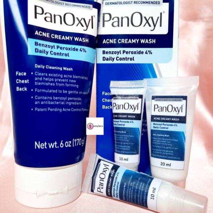 PanOxyl Acne Wash Benzoyl Peroxide sample size Lazada PH