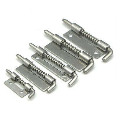 【LZ】☫▬✳  Spring Loaded Latches 304 Stainless Steel loaded Hinge Security Spring bolt Barrel Latch Cabinet Furniture Hardware
