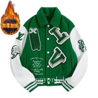 ร้อน, ร้อน★Green Jacket Mens and Womens Autumn New Baseball Uniform Jacket