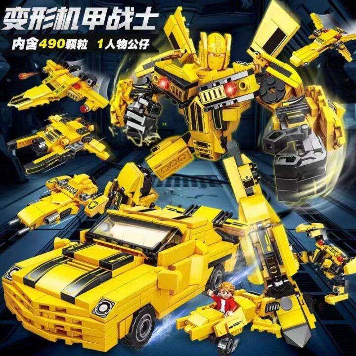 6-in-2-deformation-robot-building-blocks-sets-bricks-toy-transform-cars-birthday-toys-kids-children-gifts-for-boys