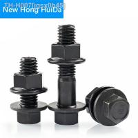 External Hex Screw M6 M8 M10 M12 M14 M16 Steel Grade 10.9 High Strength Hexagon Flange Screw Nut Bolt With Gasket Set