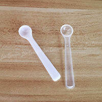 100pcslot 0.25g Micro Spoon 0.25 gram Plastic Scoop 0.5ML Measuring Scoops - 70x14.6x7.3mm Free shipping