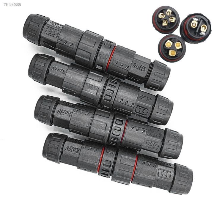 1pc M19 Screw Locking Cable Male Female Connector Waterproof Ip68 2 3 4 5 Pin Connector 500v 20a 