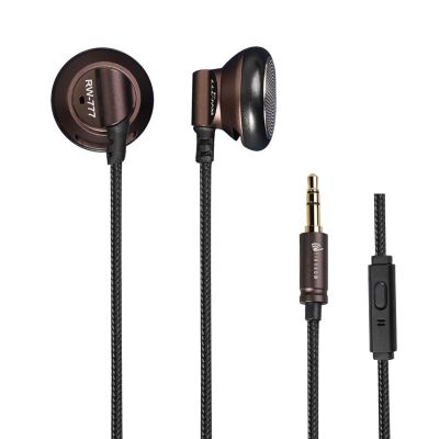 ~ Yincrow RW-777MKII หูฟังอินเอียร์ หัวแบน ปลั๊กอุดหู หูฟังโลหะ