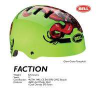 หมวกกันน๊อค Bell รุ่น FACTION helmet bell Glow Grn Tskul ไซค M (54-59)