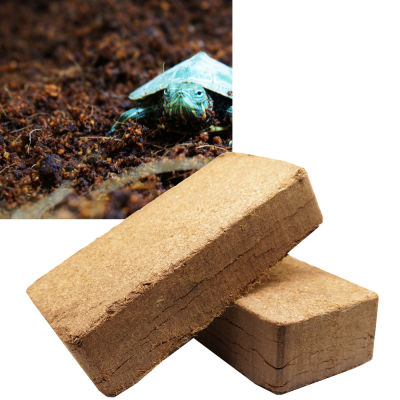 Reptile Coconut Fiber Substrate Bricks Cocopeat Lizard Tortoise Reptile Natural Coco Coir Soil for Terrariums Fish Tank Supplies