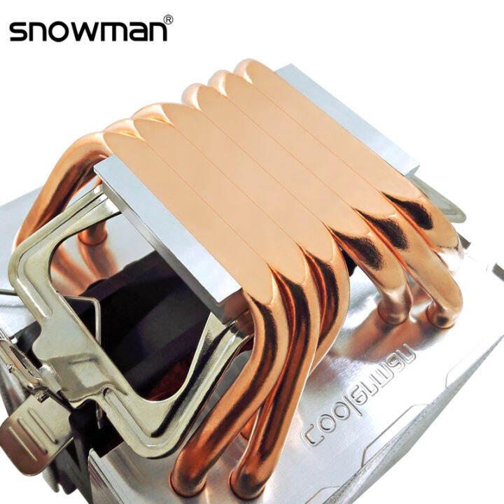 SNOWMAN 6 Heat s CPU Cooler 4 Pin PWM RGB PC Quiet In LGA 1700 2011